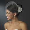 * Elegant Orchid Bridal Wedding Hair Clip 425 with Bridal Wedding Brooch Pin