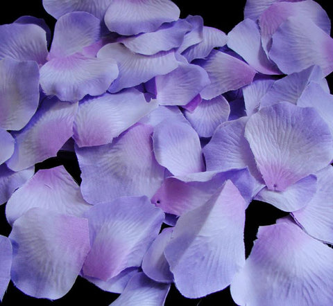 100 Lavender Three Tones Artificial Bridal Wedding & Formal Silk Rose Petals