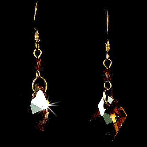 * Earring 8124 Gold Brown