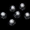 24 Dreamy Silver Clear Rhinestone & White Pearl Flower Bridal Wedding Twist Ins 0132