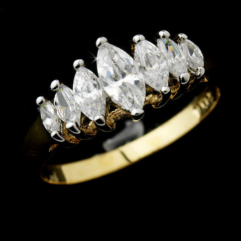 Classy Marquise CZ Bridal Wedding Ring 0366