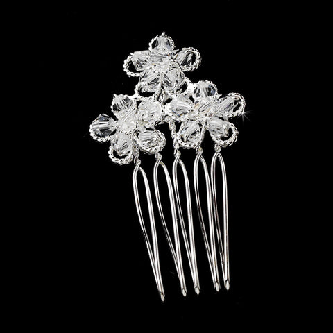 Crystal Flower Bridal Wedding Hair Pin 1587