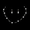 Ivory Child's Bridal Wedding Necklace Earring Set 7247