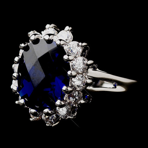 Royal Princess Kate Middleton Inspired Sapphire CZ Bridal Wedding Ring 5691
