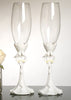 Bride & Groom Wedding Toasting Champagne Flutes FL 420